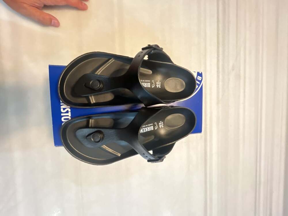 Birkenstock Gizeh EVA Black Sandals Size 36